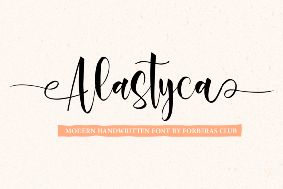 Alastyca: A Timeless Handwritten Font for Creative Projects