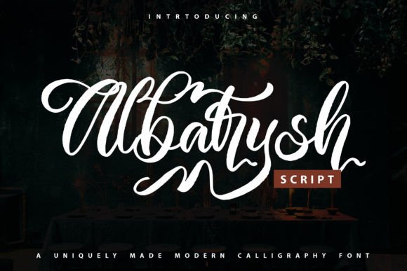 Albatrysh: A Bold Script Font for Branding Projects
