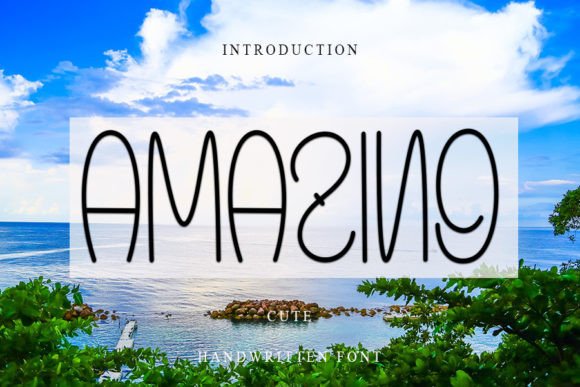 Amazing: A Handwritten Font for Editorial Design