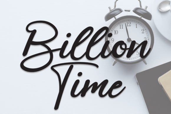 Billion Time Script Font Review