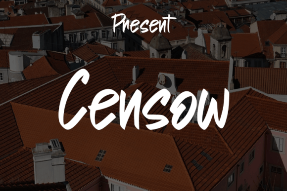 Censow: A Modern Script Font for Handmade Creations