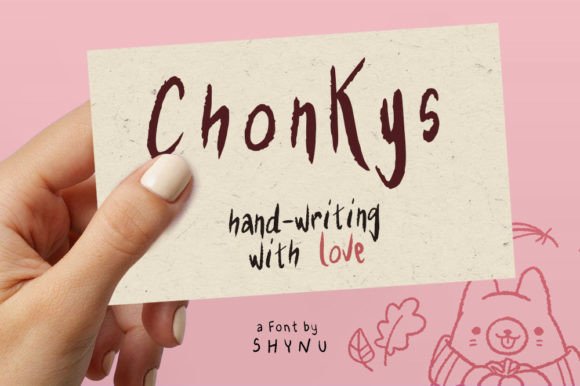 Chonkys: The Playful Handwritten Typeface for Your Next Craft Project