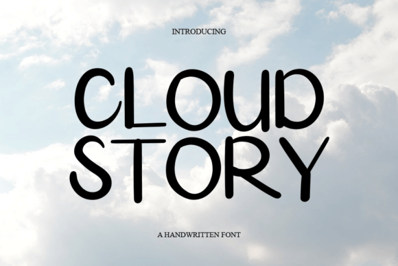 Cloud Story: A Handwritten Typeface for Engaging Editorial Design