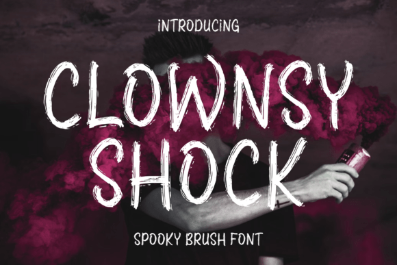 Clownsy Shock: A Spooky Script Typeface for Editorial Design