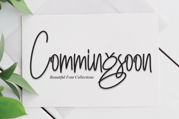 Commingsoon: A Handwritten Font for Editorial Design