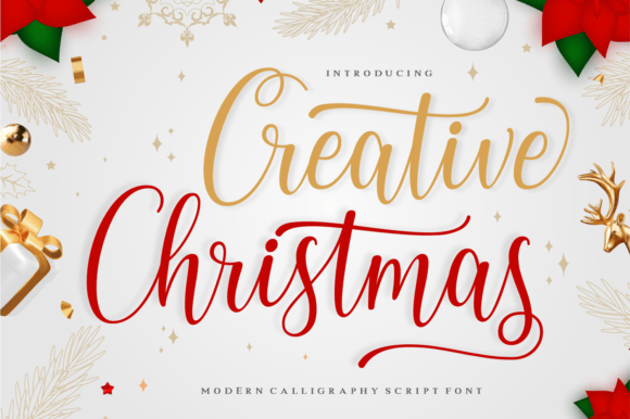 Creative Christmas Font for Elegant Editorial Design
