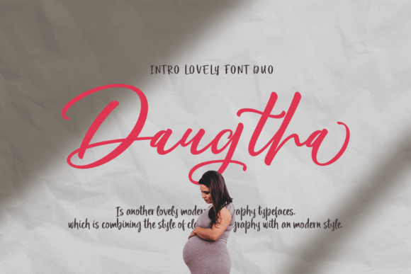 Daugtha: A Modern Script Font for Editorial Elegance