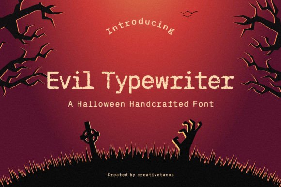 Evil Typewriter: A Grunge Typeface for Bold Editorial Design
