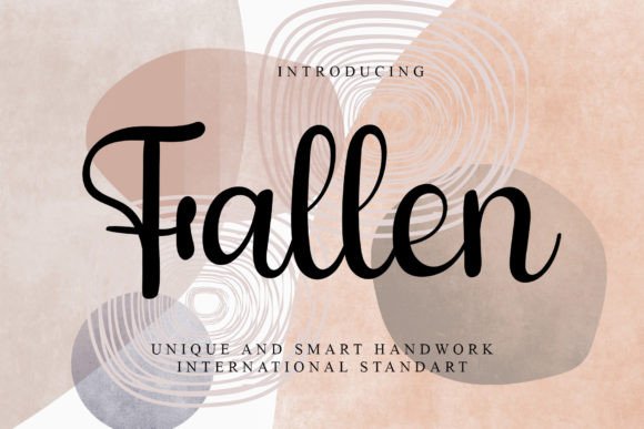 Fallen: A Handwritten Typeface for Editorial Design