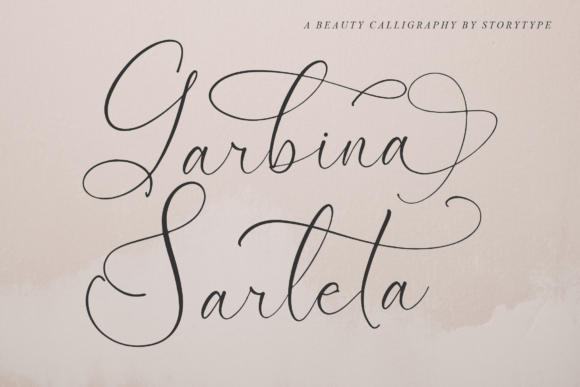 Garbina Sarleta: A Script Font for Editorial Elegance