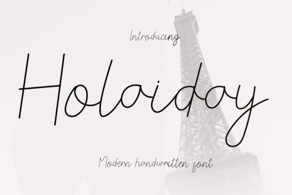 Holaiday: The Handwritten Typeface for Editorial Design