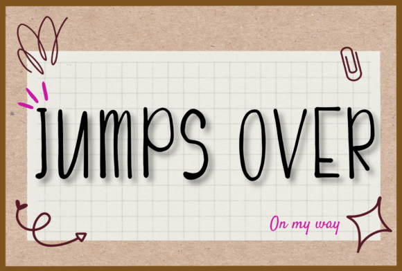 Jumps Over: The Handwritten Typeface That Elevates Small Business Branding