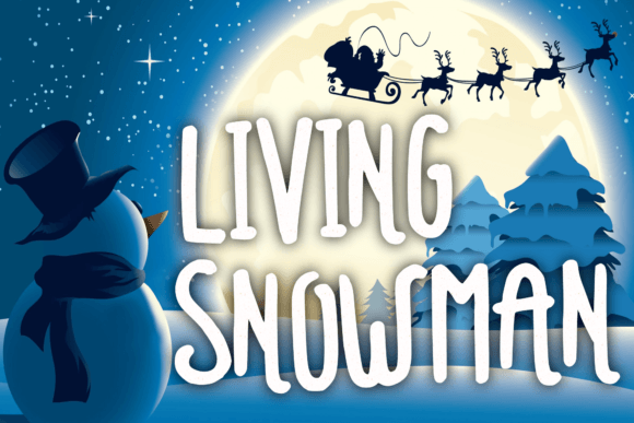 Living Snowman: A Playful Handwritten Typeface for Creative Branding