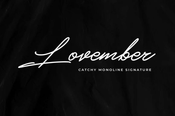 Lovember Script Font for Campaign Creatives