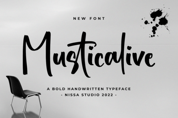Musticalive: A Bold Script Font for Professional Branding