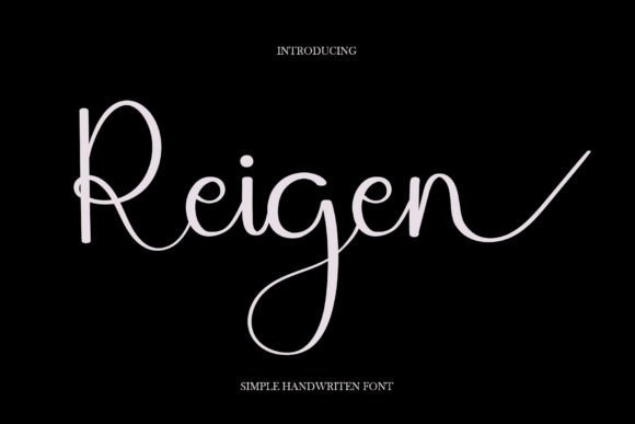 Reigen: A Handwritten Script for Modern Branding