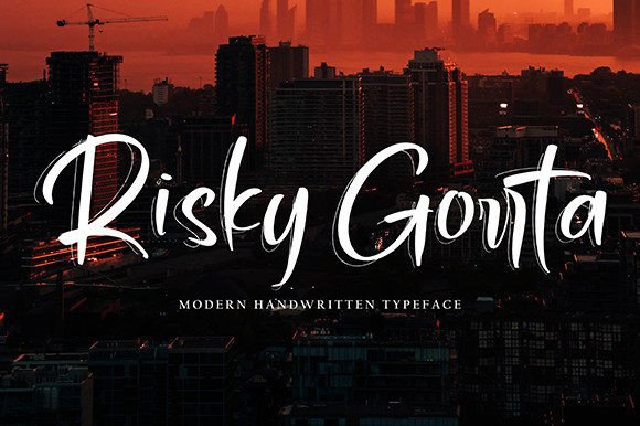 Risky Gorrta: The Handwritten Typeface for Scroll-Stopping Campaigns