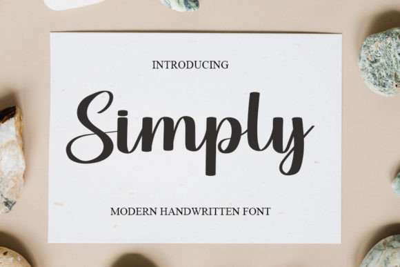 Simply: The Modern Handwritten Typeface for Editorial Design