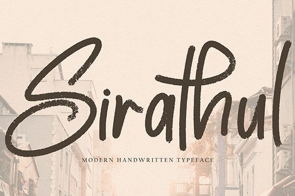 Sirathul: A Modern Brush Font That Adds Luxury Spark to Brand Identity