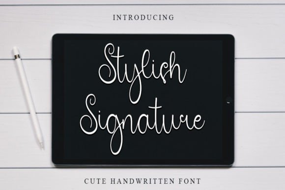 Stylish Signature: A Timeless Handwritten Font for Branding