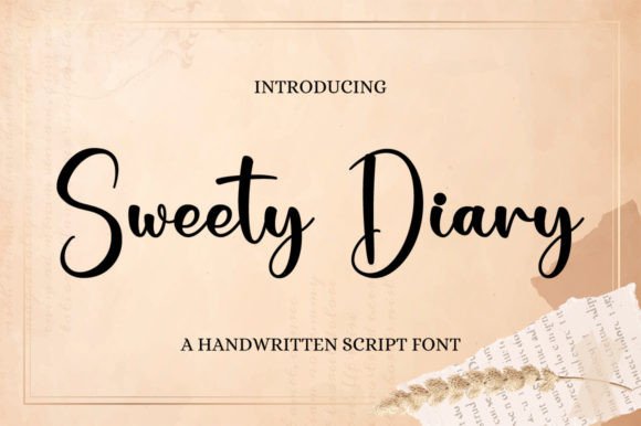Sweety Diary: A Timeless Handwritten Typeface for Authentic Branding