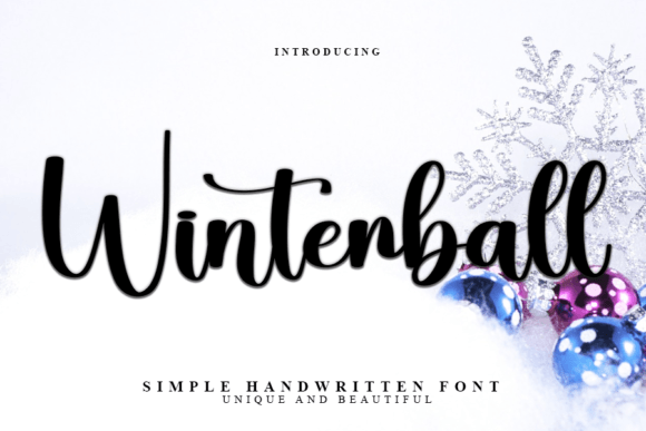 Winterball: The Handwritten Typeface That Elevates Campaign Visuals