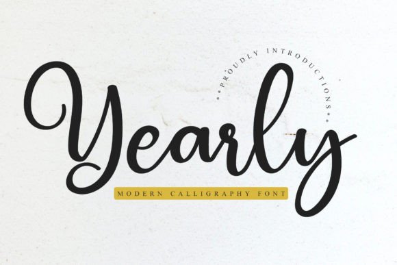 Yearly: The Stylish Script Font for Cohesive Brand Identity