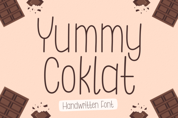Yummy Coklat: A Playful Handwritten Font for Creative Branding