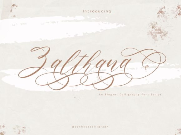 Zalthana Font for Branding Projects
